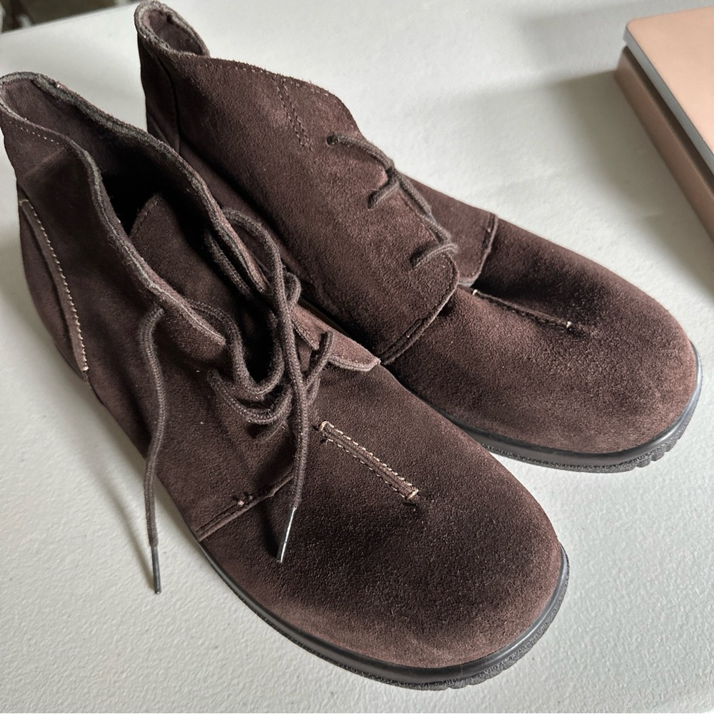 Drew Krista Women's Orthopedic Boot Brown‎ suede leather Size 12W
